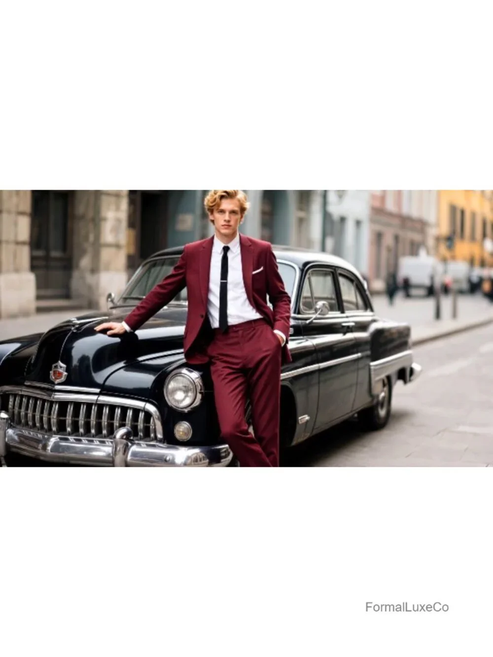 3 Piece Tuxedo Suit Set Regular Fit Blazer Vest Pants Formal Wedding Prom